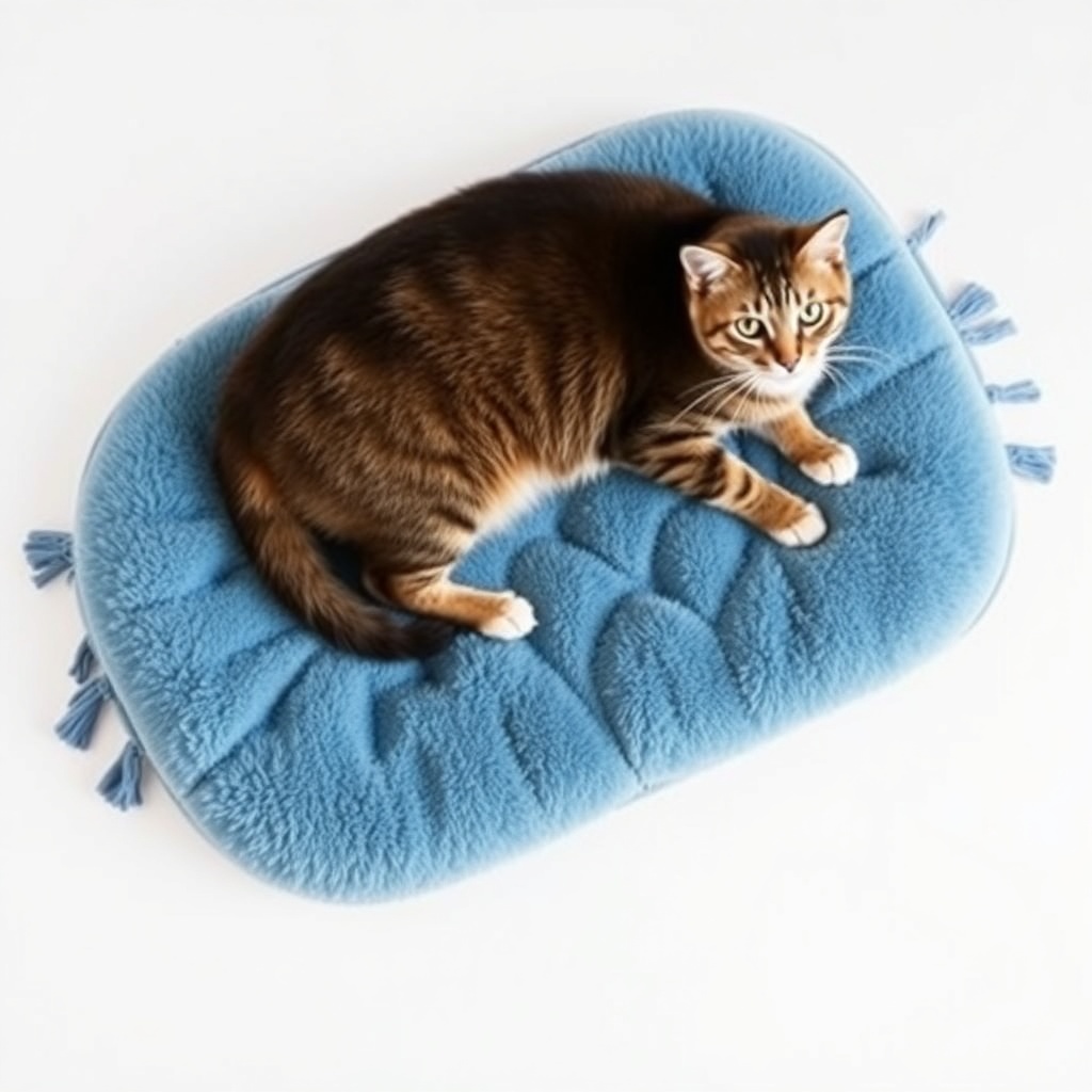 Alfombra para Arenero de Gatos Mascow Azul 60 x 45 x 1,5 cm (12 Unidades) - 5