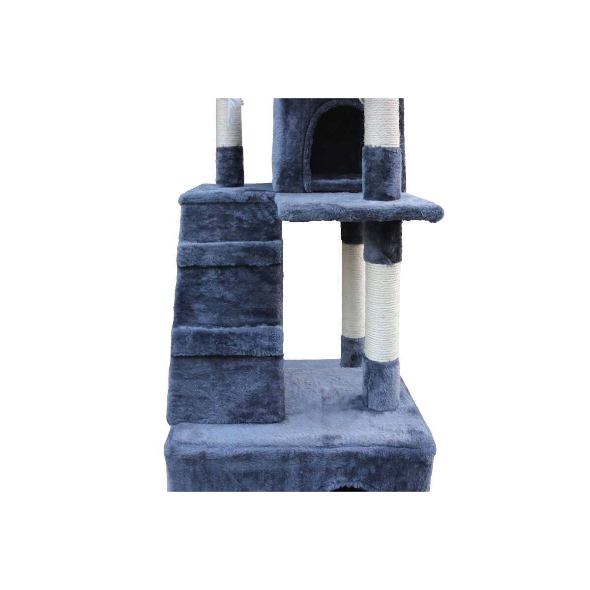 Árbol rascador para gatos Gloria Nilo Gris Poliéster Madera Papel Plástico Sisal 7,5 cm - 5