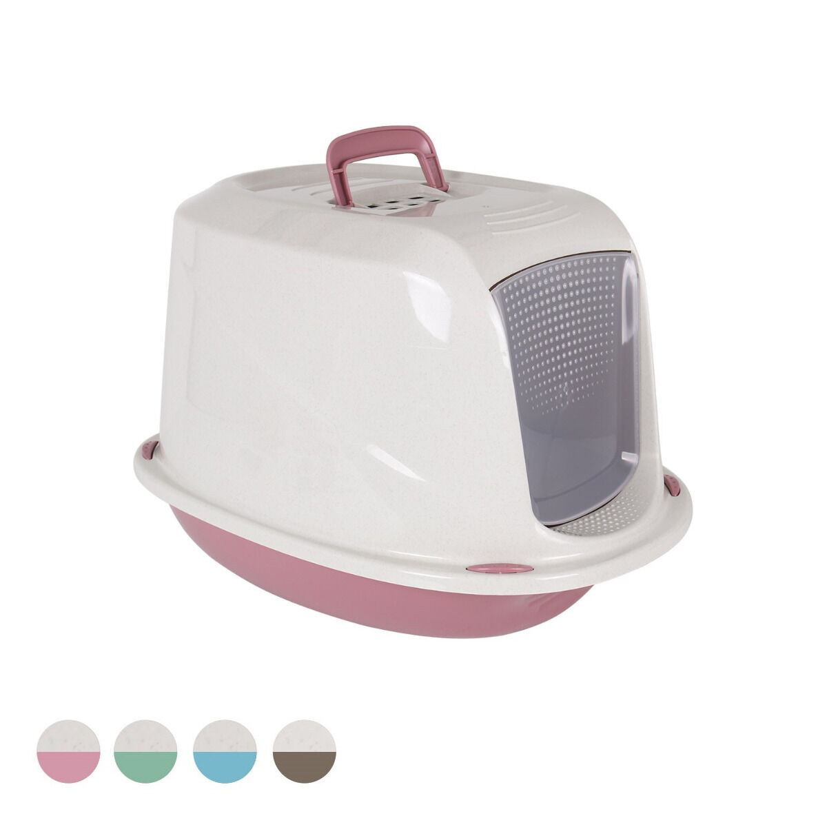 Arenero para Gatos Georplast Plástico 57 x 39,5 x 38 cm (7 Unidades) - 2