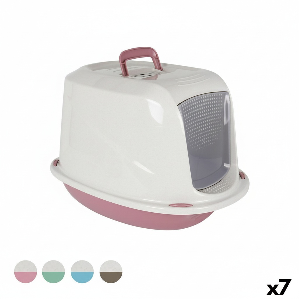 Arenero para Gatos Georplast Plástico 57 x 39,5 x 38 cm (7 Unidades) - 4