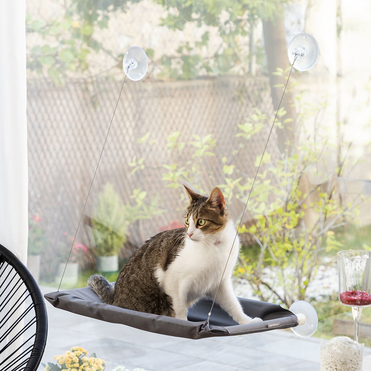 Hamaca colgante para gatos Catlax InnovaGoods, detalle 3