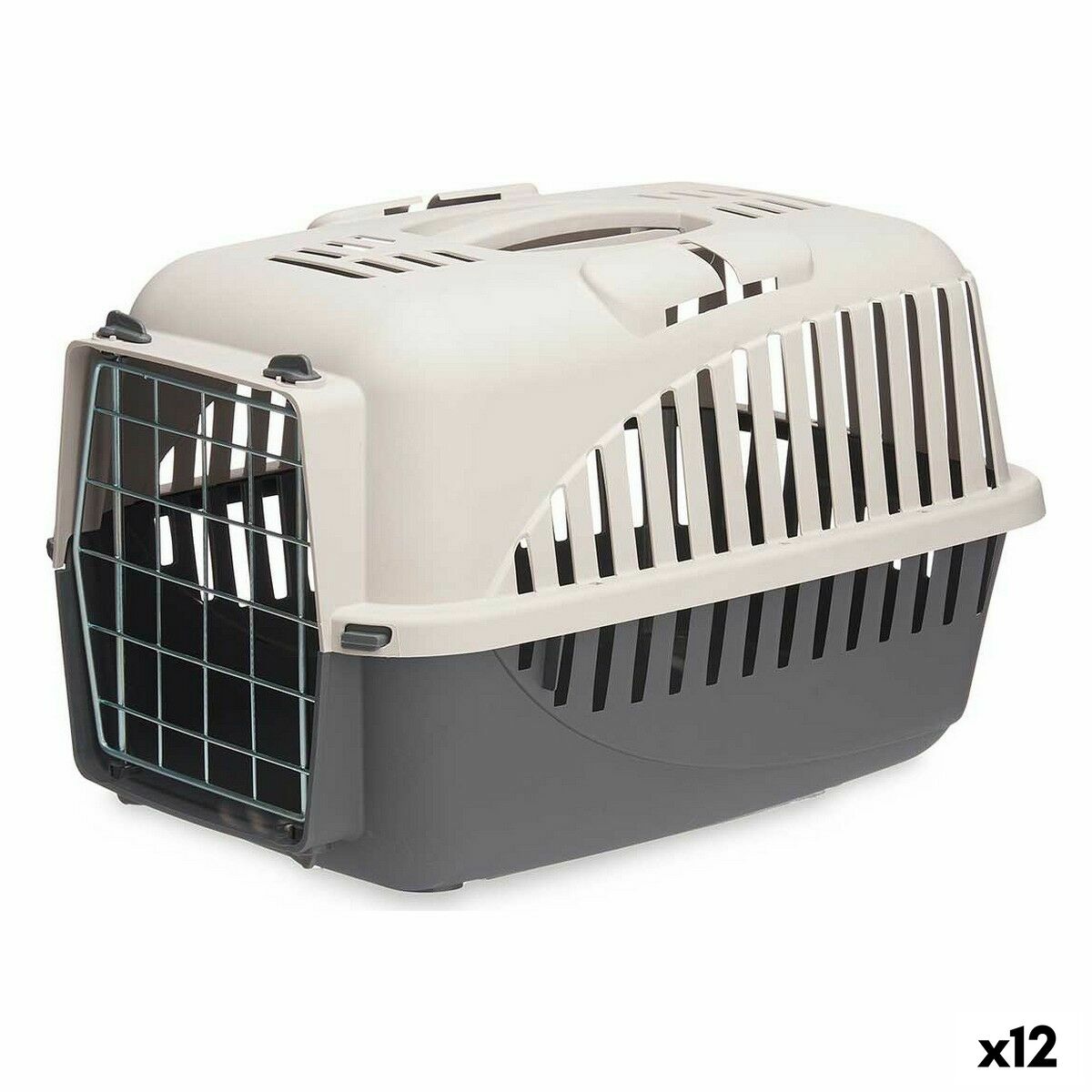 Transportín Mascow Gris Antracita Metal Plástico 46,5 x 32 x 32 cm (12 Unidades)
